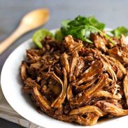 Honey Glazed Crockpot Chicken Adobo - simple pantry ingredients, hardly any hands-on time, 200 calories. | https://start-now.today