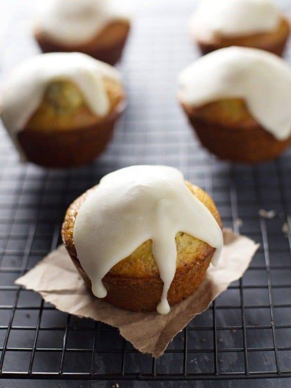 Lemon Muffins with Chia Seeds and Honey Glaze - extremely moist, bright flavor, and that glaze. ♥ | pinchofyum.com
