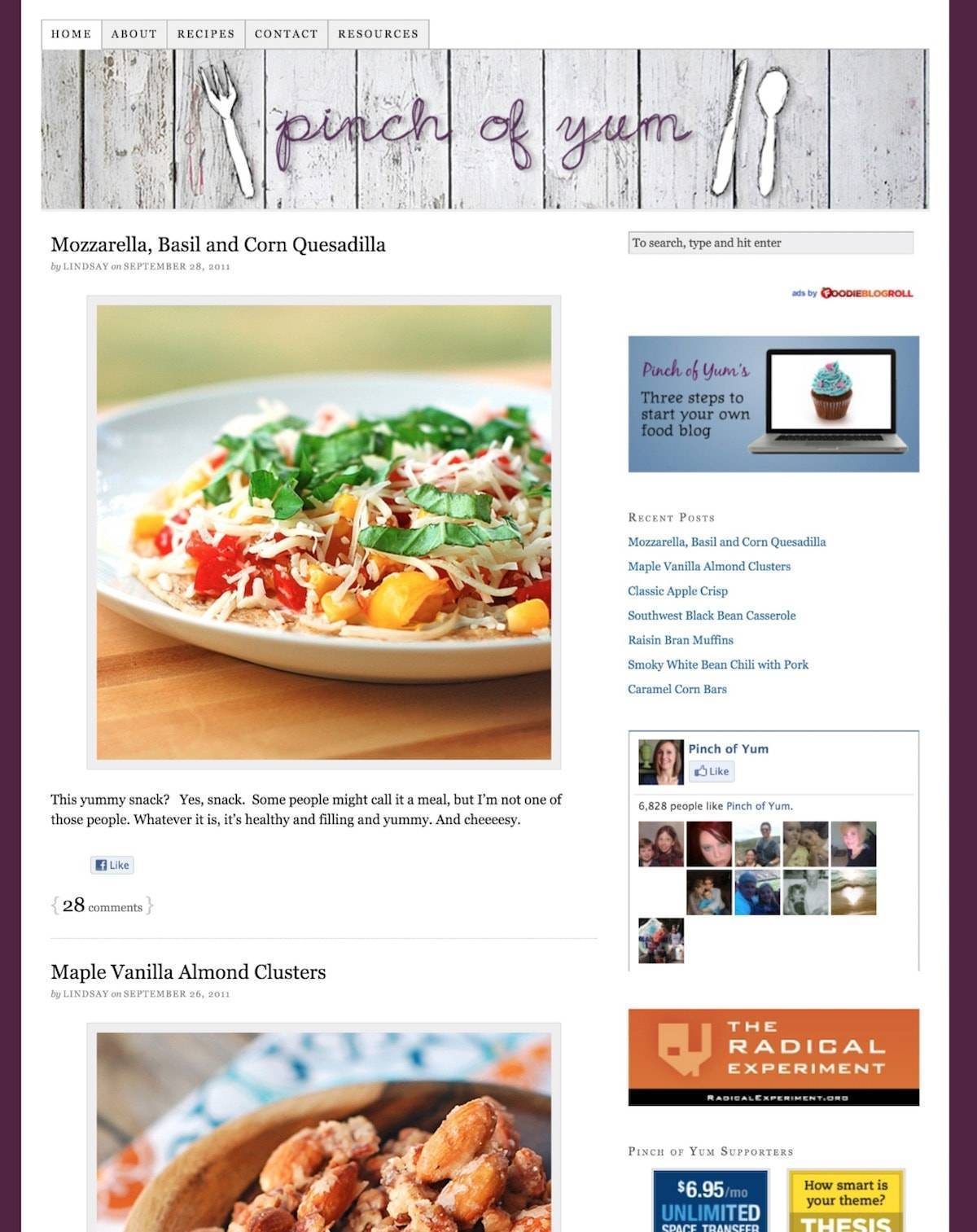 Pinch of Yum September 29th 2011.