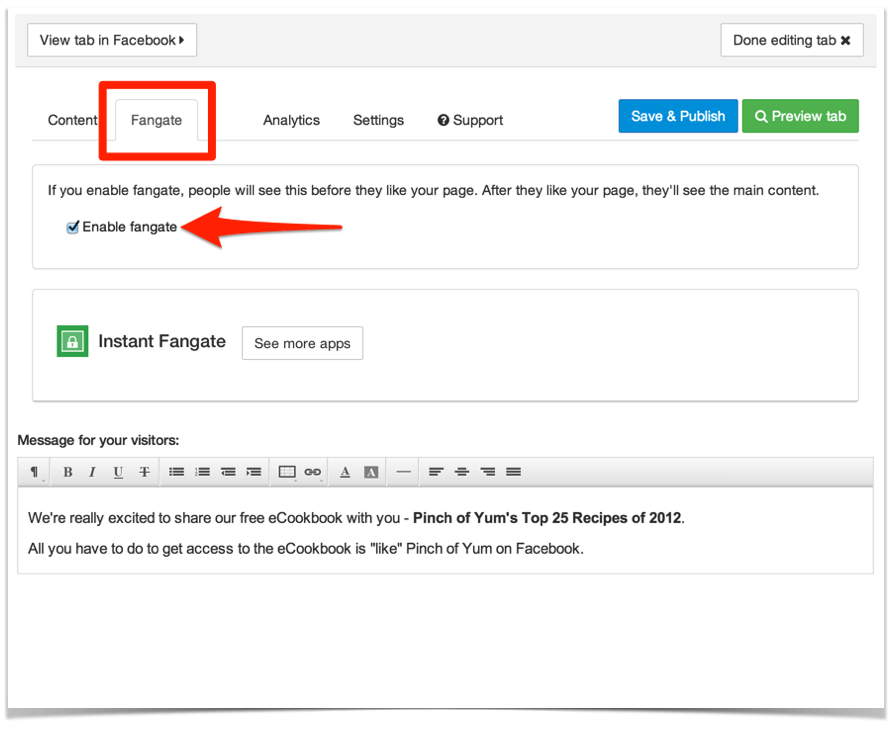 Static HTML Fangate Setup.