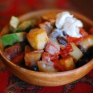 A picture of Cheesy Roasted Potato Nachos