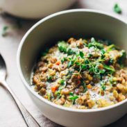 A picture of One-Pot Creamy Spinach Lentils