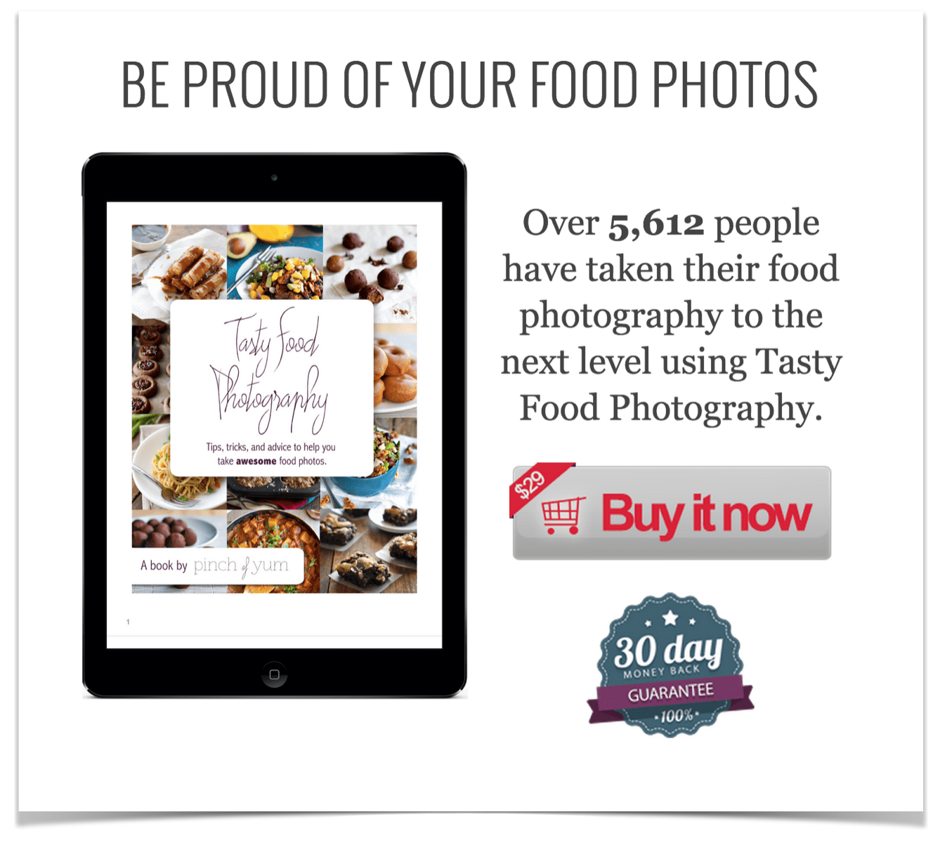 Tasty Food Photography Price Change.